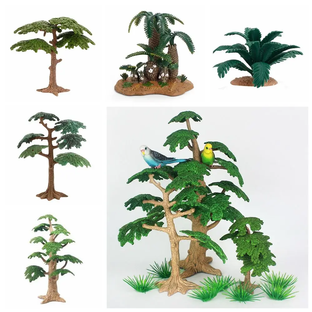 Micro Landscape Gardening Decor Jurassic Period Plants Miniature Trees Bush Scene Model Fairy Garden Decoration