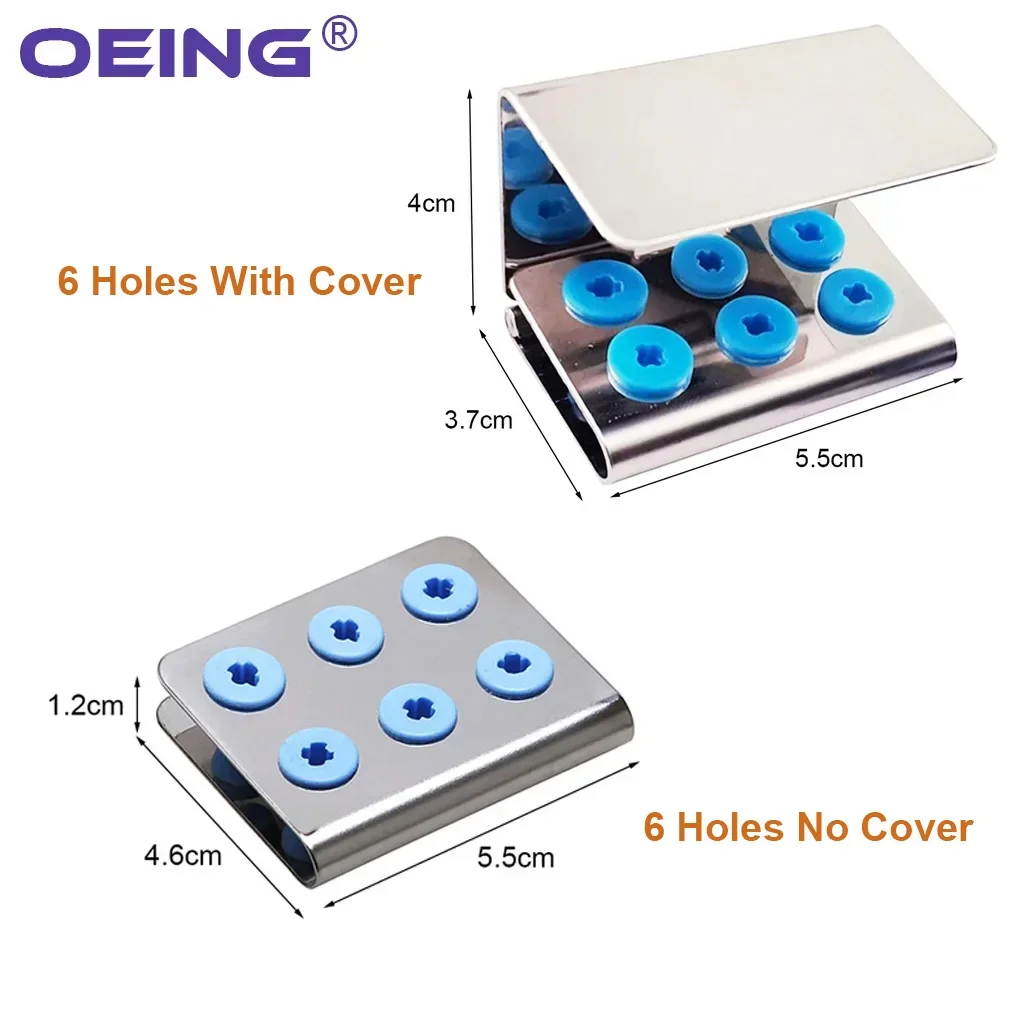 6/8/12/30 Holes Dental Scaler Tips Holder Dental Bur Box Burs Holder Disinfection Storage Case Sterilizer Stand Dentistry Tools