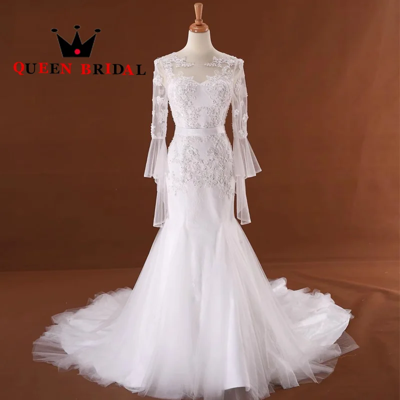 

Appliques Lace Modern Wedding Dress Sweetheart Off Shoulder Sequined Floor-Length Bridal Gown Robe De Mariée Custom Y53W