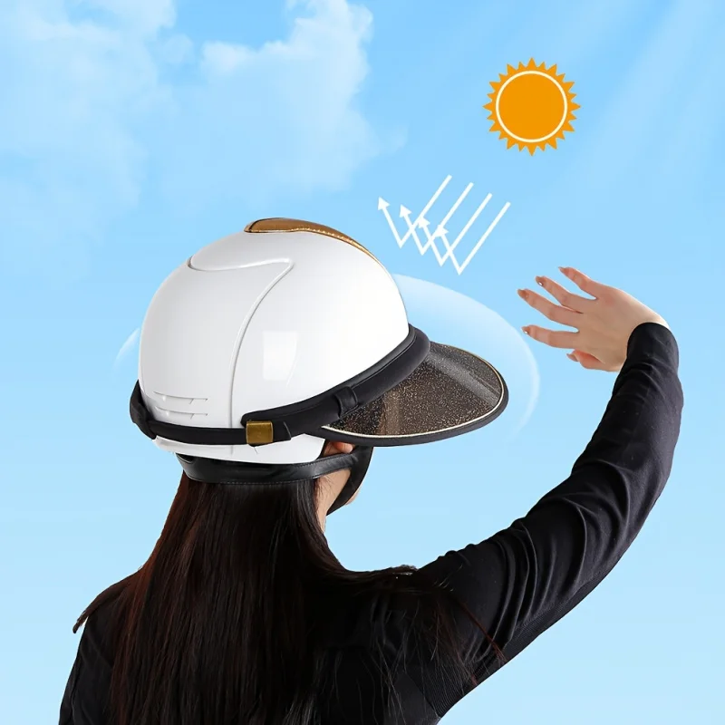New Equestrian Wide-Brimmed Hat with a Fixed Clip That Can Be Attached to a Helmet Reduce Sunlight Glare During Riding Training