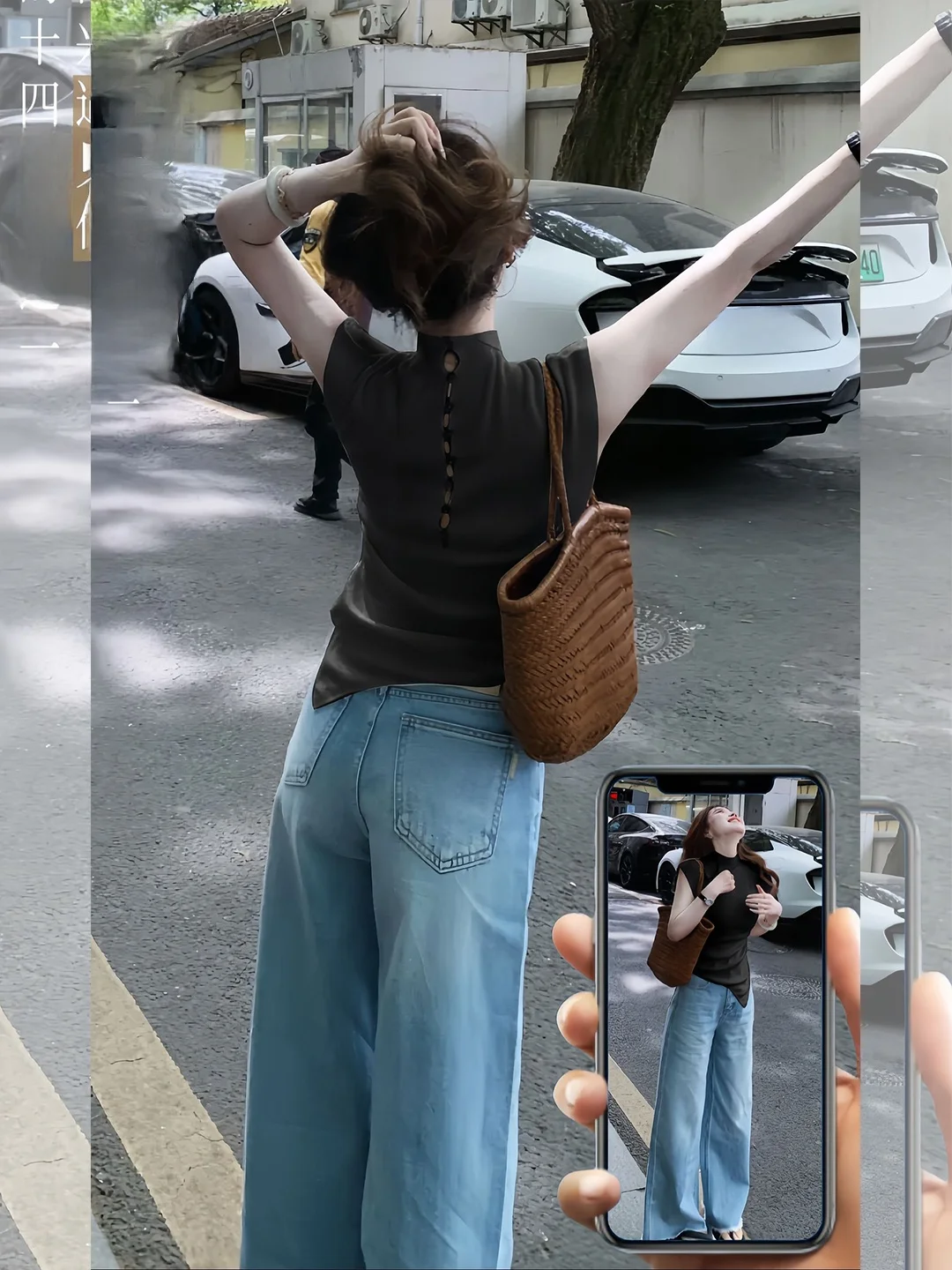 

plus Size Summer Outfit Women's Sleeveless Top And Jeans Korean Style Unique Anti-aging Fashion Set Pants Casual Wear