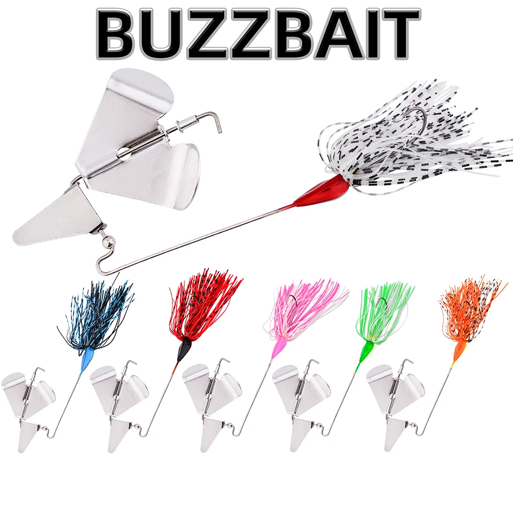 

6pcs 10G Buzzbait Fishing Lures Weedless Fishing Lure Wobbler Chatterbait Spinnerbait Jigs Lure for Bass Pike Fishing