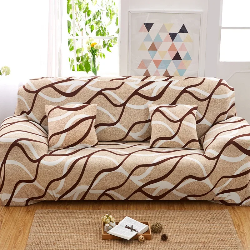 Printed Sofa Slipcover Non-slip Sofa Cover Thickened Couch Cover  Furniture Protector for Bedroom Office Living Room Home Decor