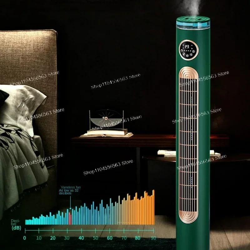 Многофункциональный безлопастной вентилятор из алюминиевого сплава Напольный башенный вентилятор Бесшумный вертикальный большой встряхивающий вентилятор с таймером ветра Холодильный вентилятор