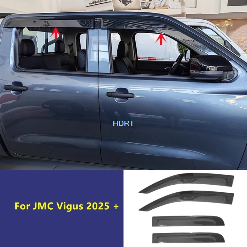 

Для JMC Vigus 2025 + оконный козырек, боковой вентиляционный дефлектор от солнца и дождя, козырек от атмосферных воздействий, навес, тент, аксессуары для стайлинга автомобилей