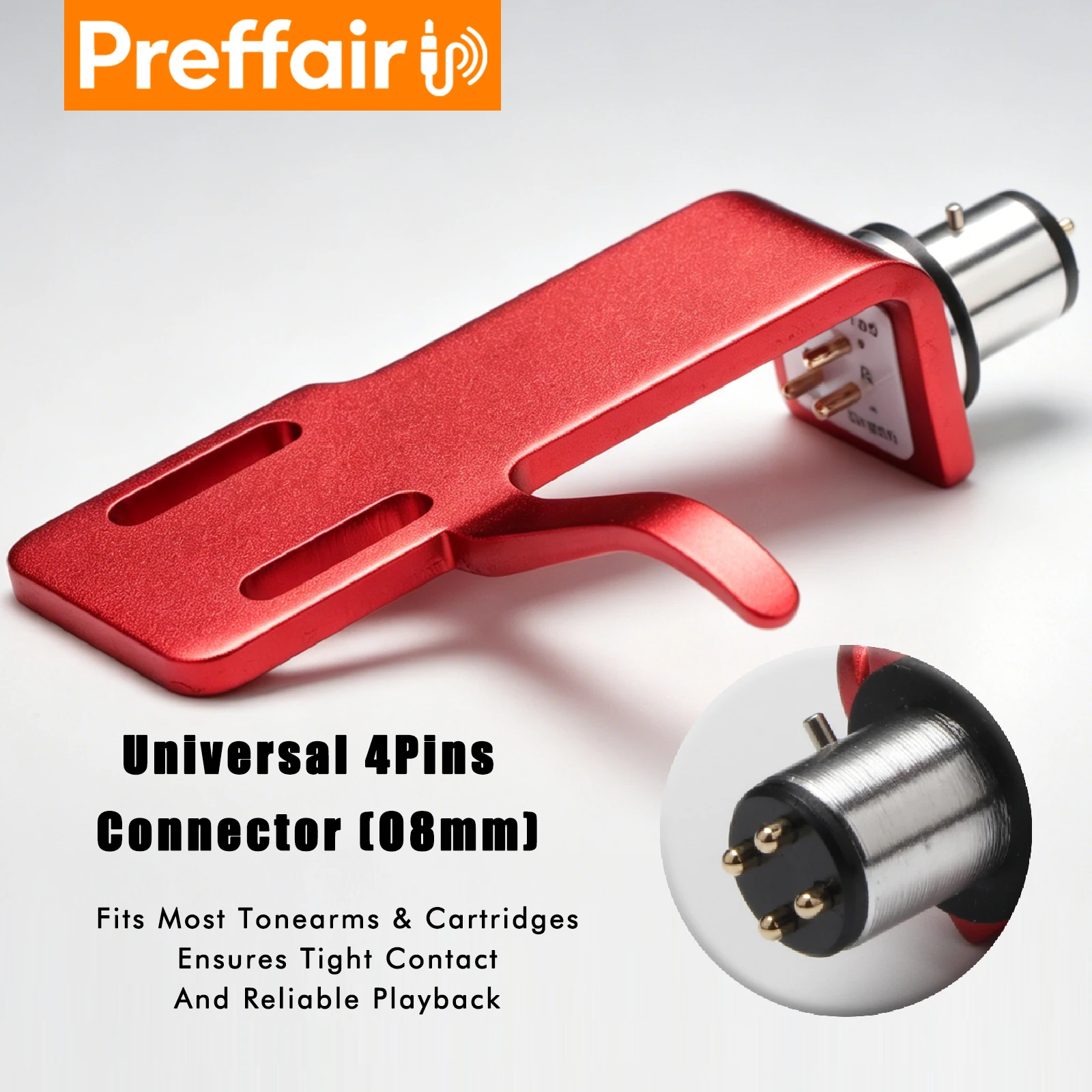 Preffair Universal Cartridge Stylus Headshell Holder Aluminum Alloy For Turntable LP Vinyl Pickup Record Player HIFI Accessory