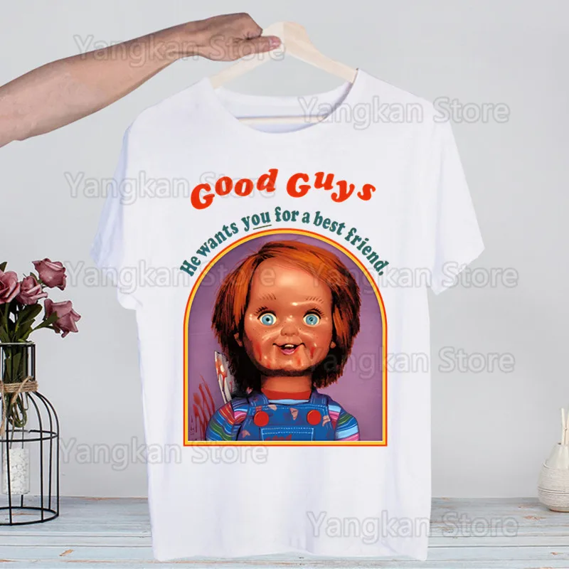 

Chucky Good Guys Child's Play T-shirts Summer Men/Women Hip Hop Funny Tshirt Streetwear T Shirts Short Sleeve Tops