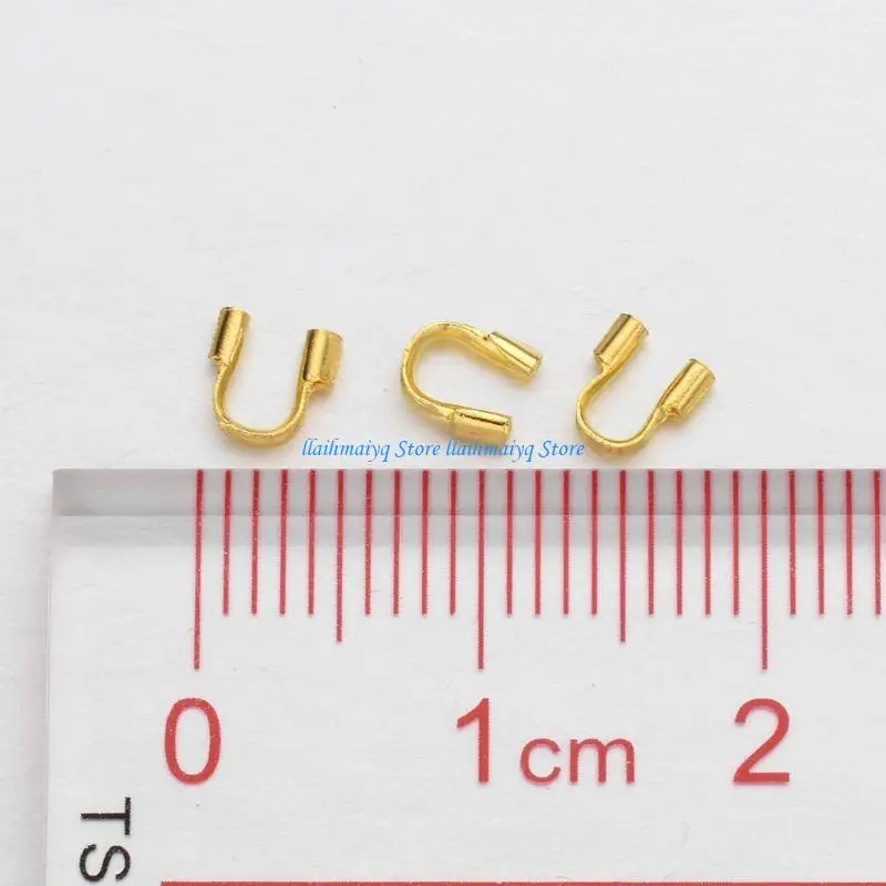 573B 100x Silver Gold Wire Thread Guardian & Protectors U Accessories DIY