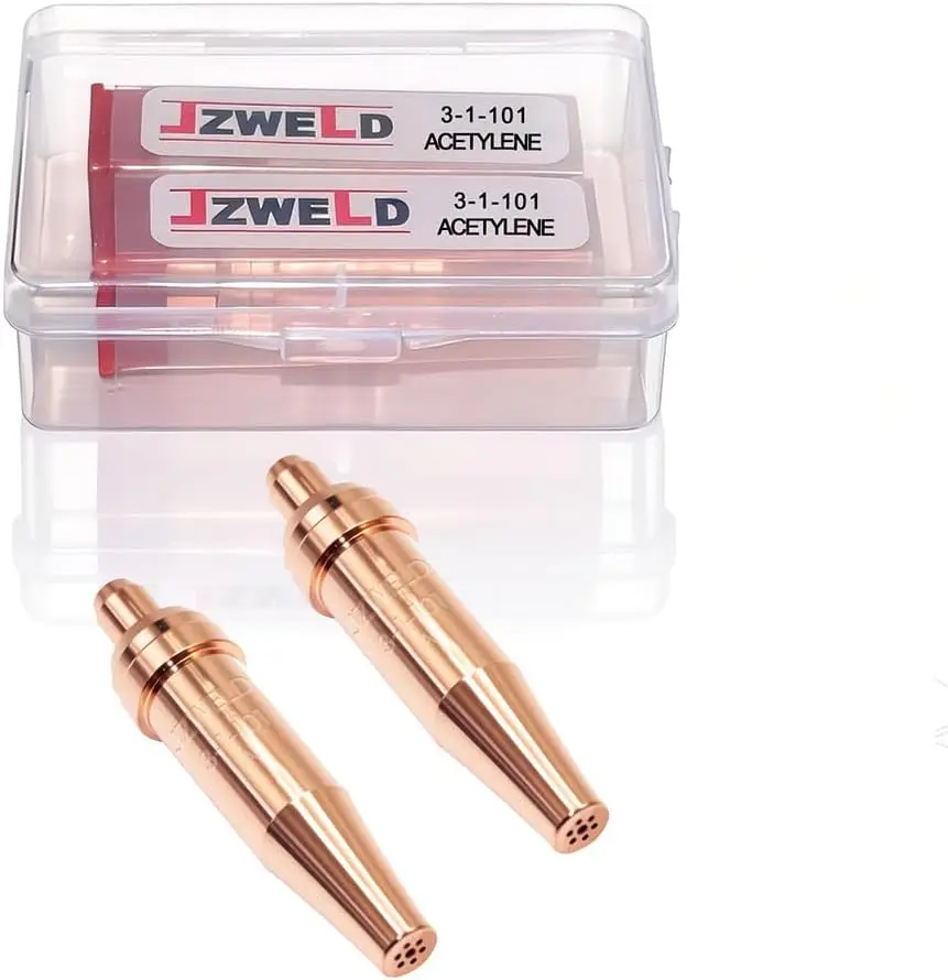 

3-1-101 Acetylene Cutting Tips, 2 Pack Gas Cutting Nozzle for Victor Type Torch