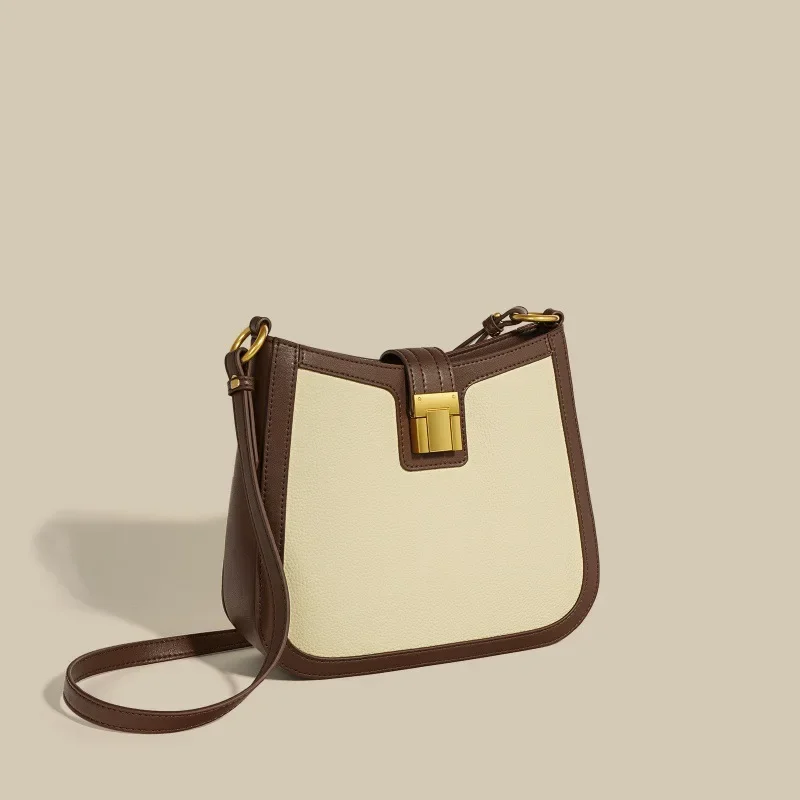 Commuter Chic Diaper Bag Women's Luxury Leather Tote Vintage Crossbody Bag Minimalist Designer Large Capacity Elegant