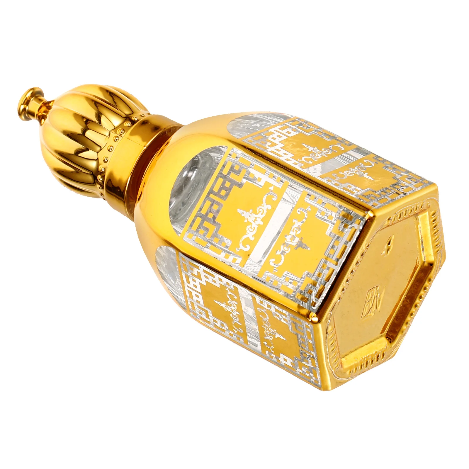 

17ML Empty Perfume Gold Plated Glass Roll On Refillable Essential Oil Bottles Mini Sample Bottles Rollerball Design Precision