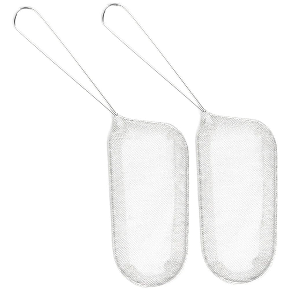 

2pcs Stainless Steel Frying Basket Long Handle Heat Resistant For French Fries Vegetables Deep Fry Cooking Kitchen Restaurant