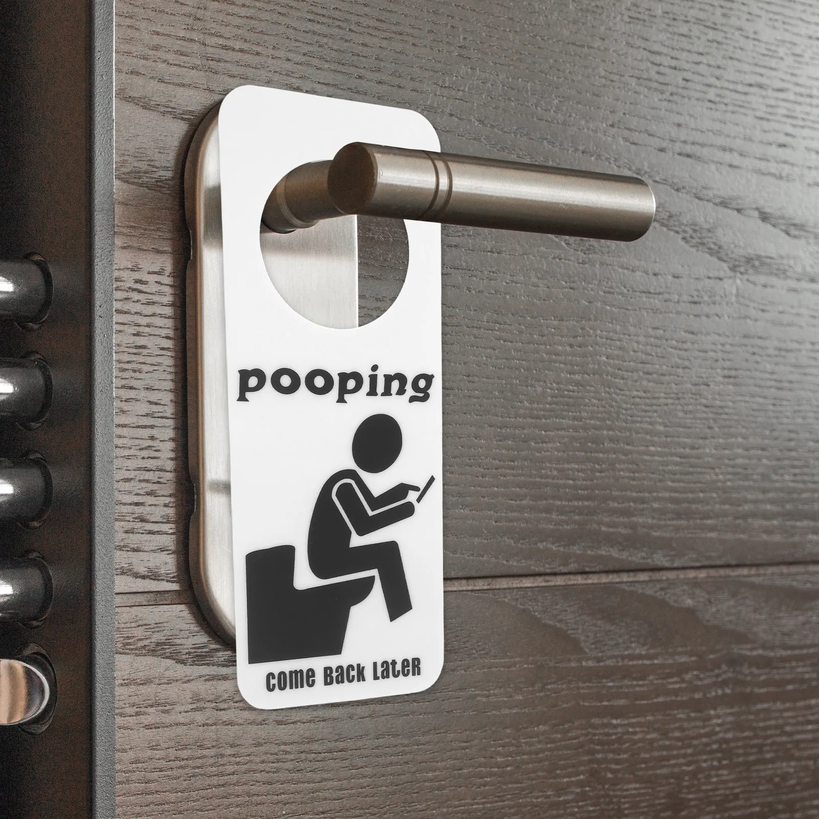 Divertido letrero colgante par - Home Bathroom Occupied Sign reseña y precio