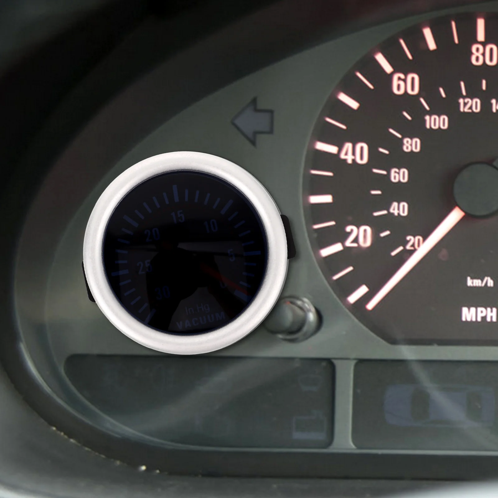 

Digital 12V Turbo Gauge Car Boost Pressure Monitor with Vacuum Readout Universal Fitment for Vehicle