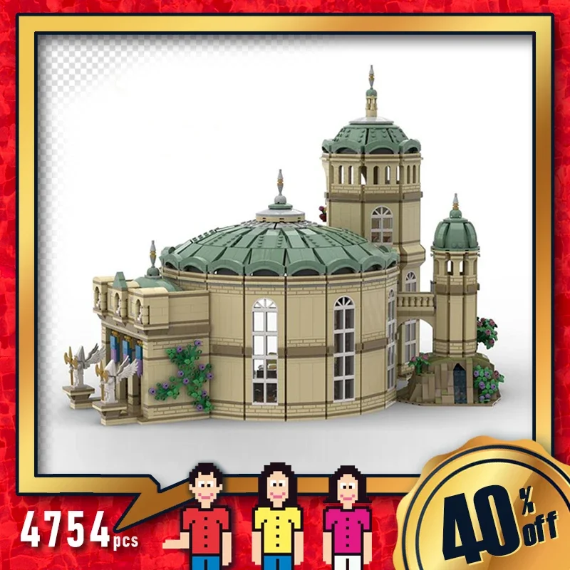 Kit de construção moc tema estrela Palácio Real Palácio Planeta Trono Sala conjunto de tijolos série estrela moc