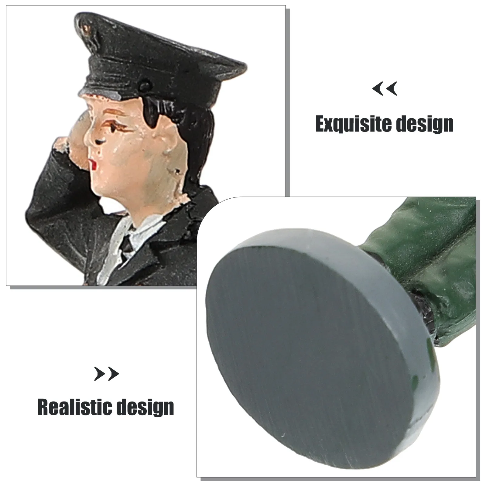 

4pcs Miniature Set Resin Soldier For Historical Reenactment Educational Gift Desktop Soldiers Decoration