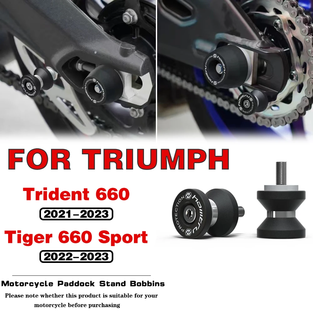 

For TRIUMPH Trident 660 Tiger 660 2021-2023 Motorcycle Paddock Stands arm Stand Screws Rear Swingarm Spools Slider Protector