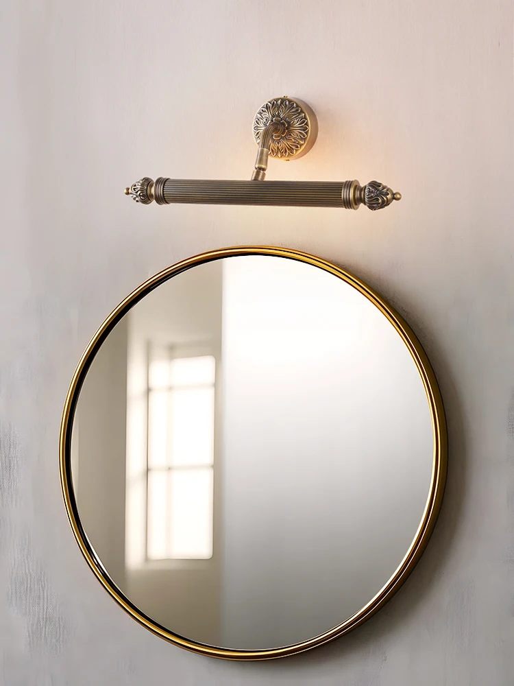 French retro photo wall lamp bathroom mirror headlight hotel house fill light bedroom dresser makeup lamp