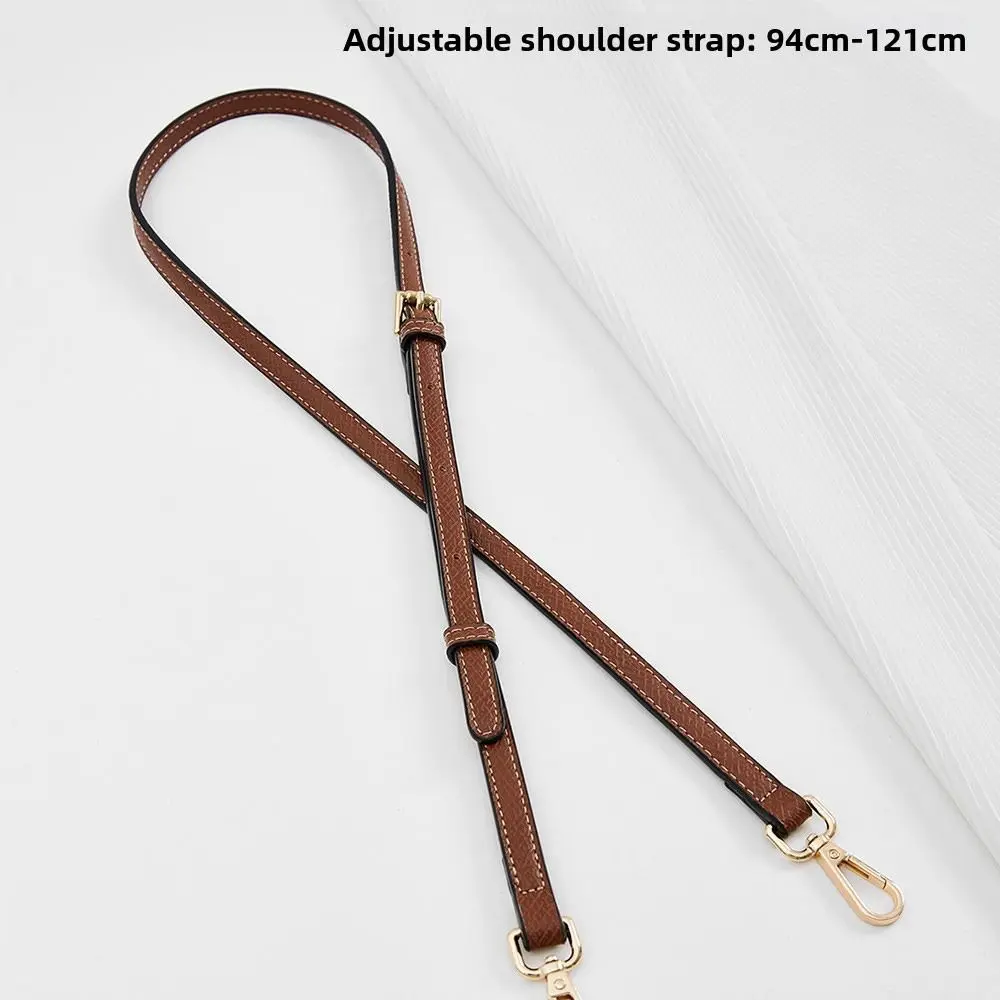 Leather Leather Replacement Strap Mini Size Mocha Color Shoulder Strap 1 Set Transformation Design Punch-free Strap