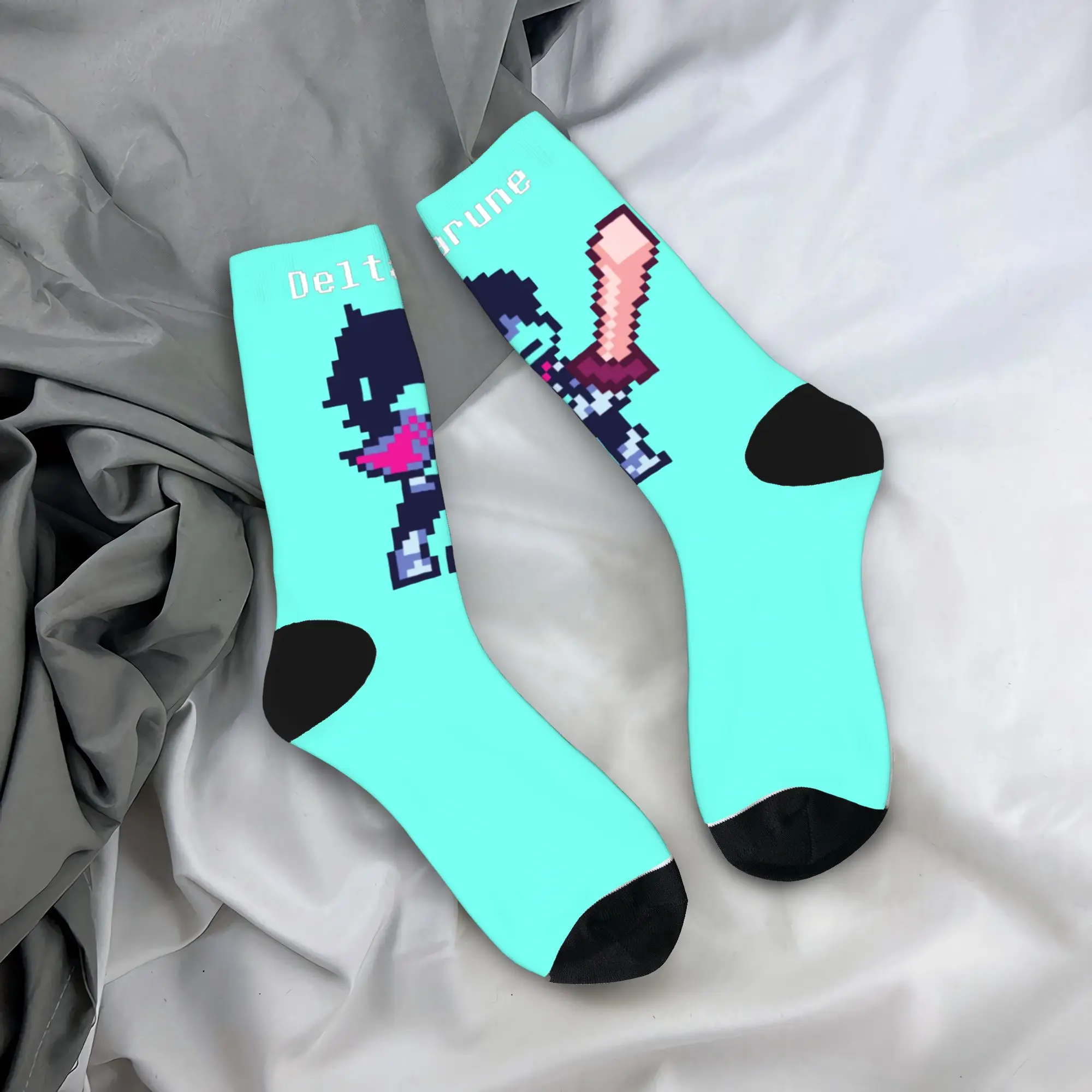 

Winter Warm Fashion Unisex Delta Rune Kris Deltarune Socks Non-slip Crew Socks
