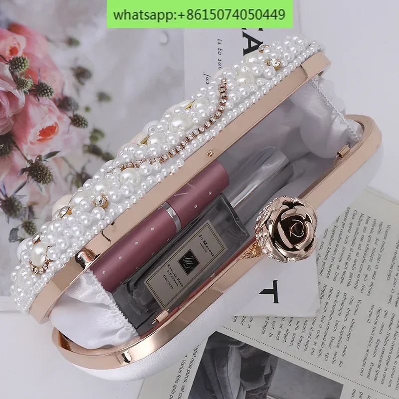 Neue Perle Abendessen Tasche einfache Mode elegante Temperament Clutch Bag Braut Abendtasche