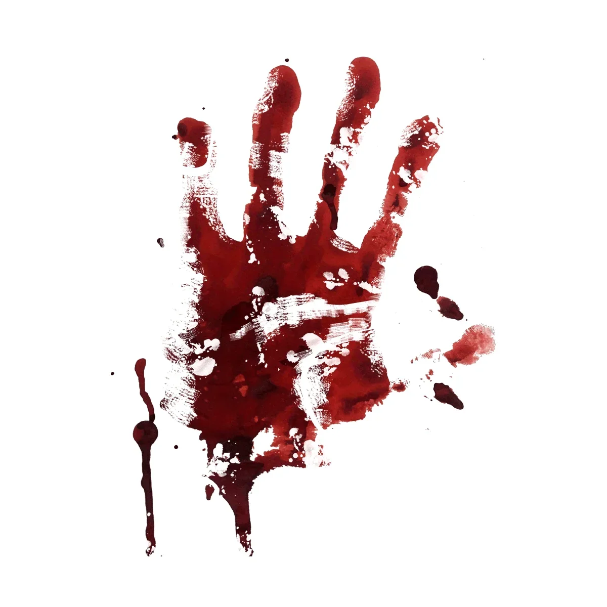 1Pc Bloody Handprint Waterproof Vinyl Sticker Horror Decal For Car Truck Motorcycle Water Bottle Laptop Halloween DIY Decor