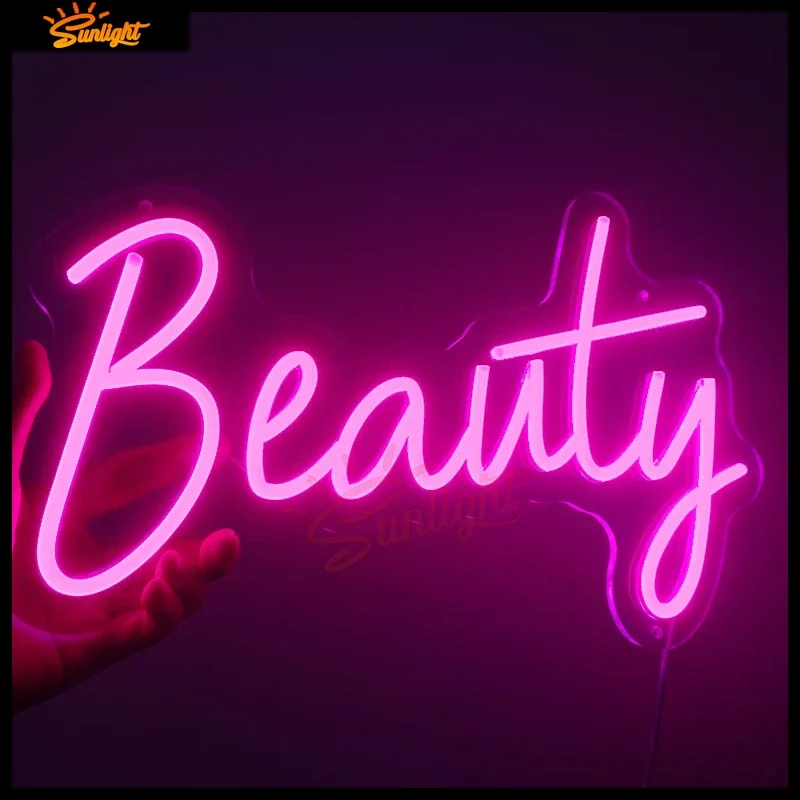 

Custom Led Flex Neon Sign Beauty Salon Hair Nails Open Visual Art Bar Pub Club Wall Hanging Lighting for decor 5V USB Powered