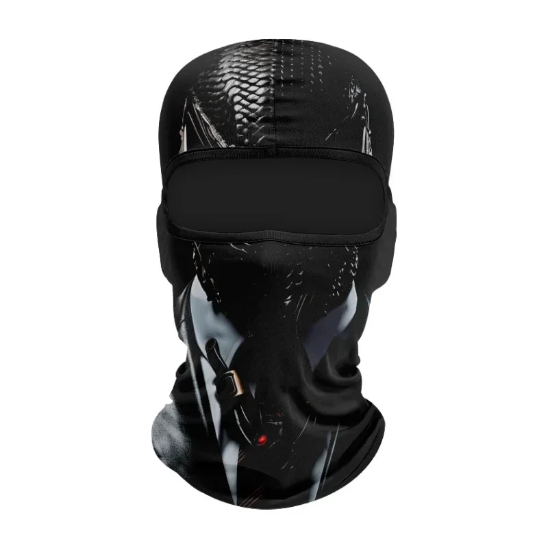 Summer Mountaineering Anti-sun Headgear Digital Printing Locomotive Helmet Inside Summer Outdoor Riding Mask Breathable Scarf