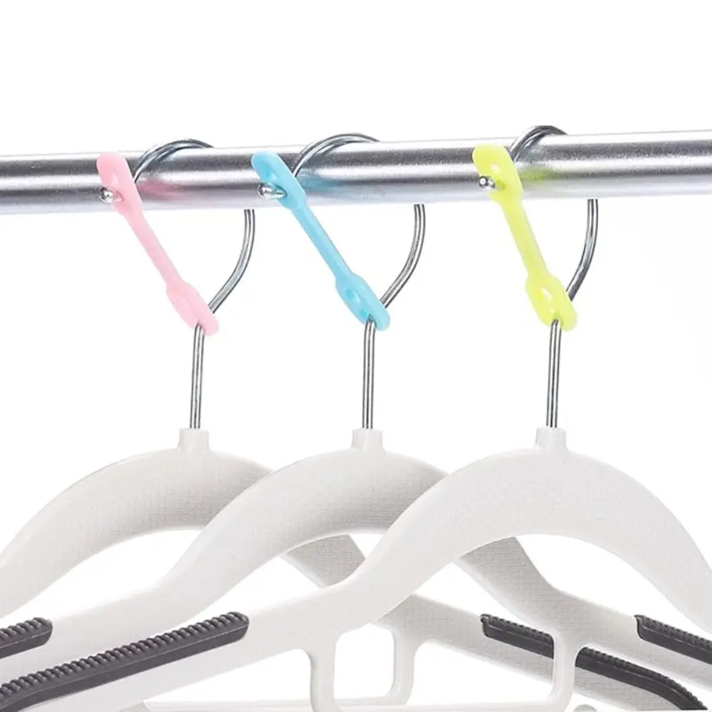 10pcs Silicone Windproof Clips Dual-Aperture Design Reusable Clothesline Lock Clips Rust-Proof Home Organization Fixing Clips