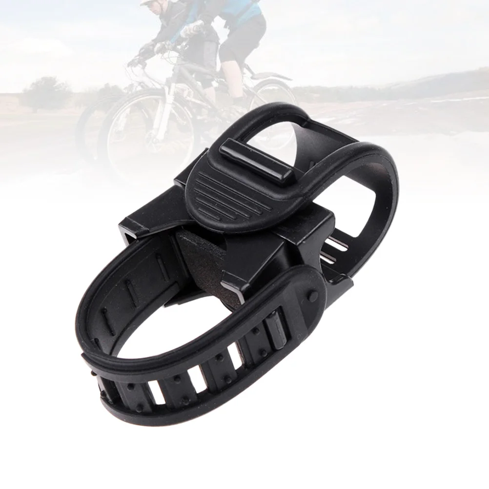 

Rotational Silicone Bike Flashlight Mount Black Adjustable Handlebar Clamp Torch Holder 360 Degree Steady Light Bracket