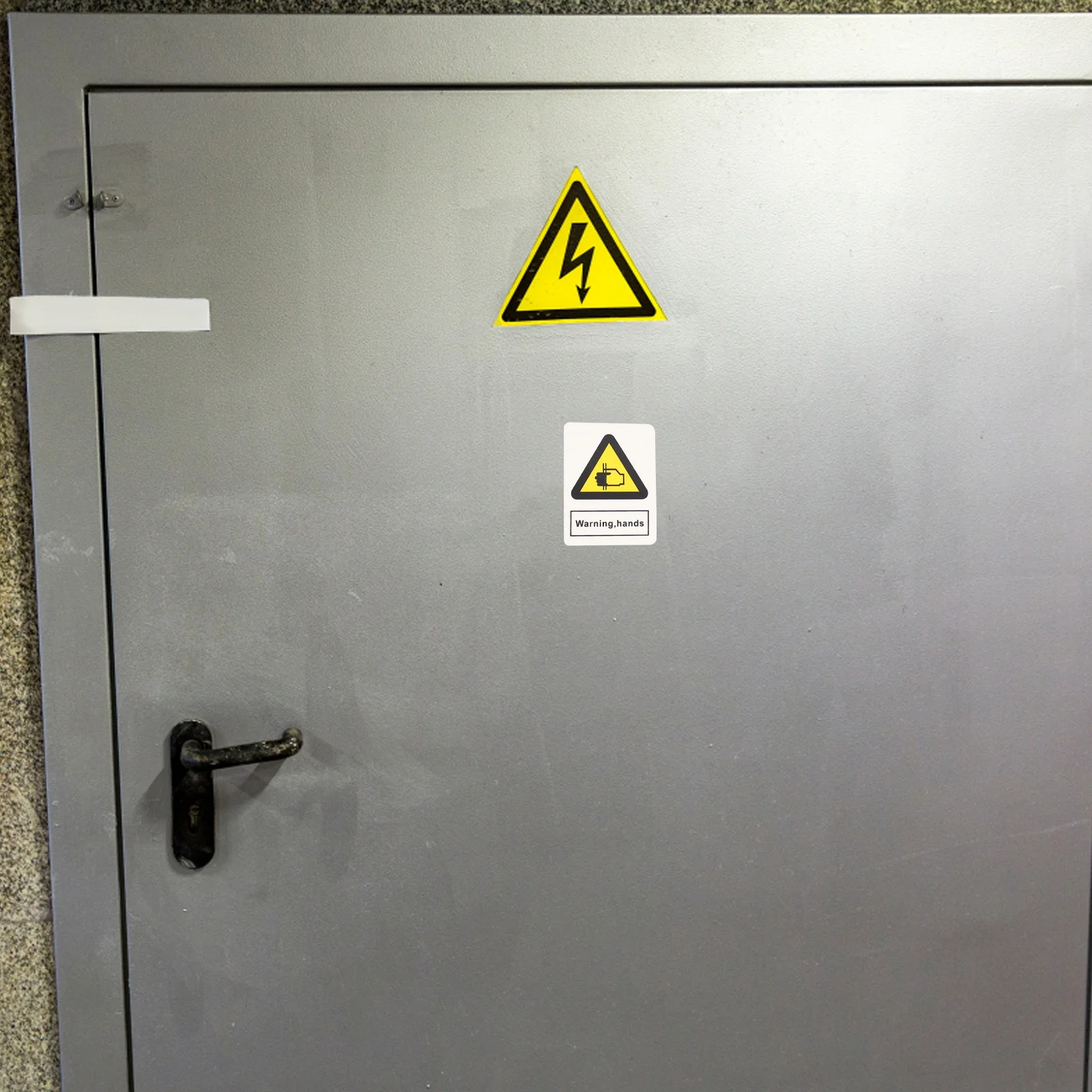 10 قطعة ملصق تحذير آلة السلامة ملصقات الحذر معدات متينة تحذير ملصق للاستخدام الصناعي علامة السلامة المرورية #4