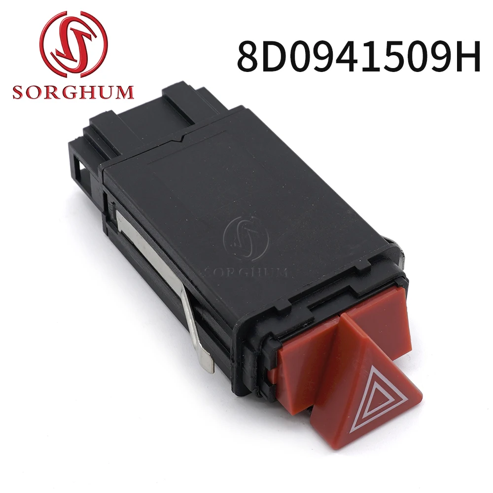 SORGHUM 8L0941509L 8D0941509H Emergency Hazard Warning Indicator Light Flash Switch For Audi A3 8L A4 8D2 B5 RS4 A6 C5 Allroad