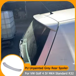 Rear Roof Spoiler for Volkswagen VW Golf 4 IV MK4 Standard R32 1998-2004 Rear Roof Wing Spoiler Car Styling PU Gray