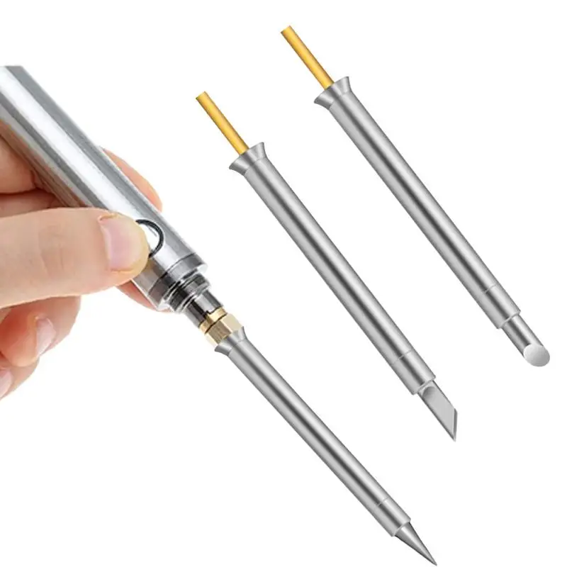 8W USB Soldering Iron Tips Original Lead-free Portable Welding Tips 3 Type Head Tips Rework Accessories Tool Parts For Choose