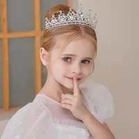 Children's Princess Crown Crystal Headband, Girls' Hair Accessory, High-End Elegance, Dance Performance, Birthday Gift Crown - Image 2