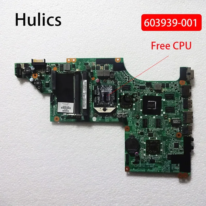 Hulics Used 603939-001 632103-001 Fit FOR HP DV6 DV6-3000 LAPTOP MOTHERBOARD DA0LX8MB6D1 BOARD