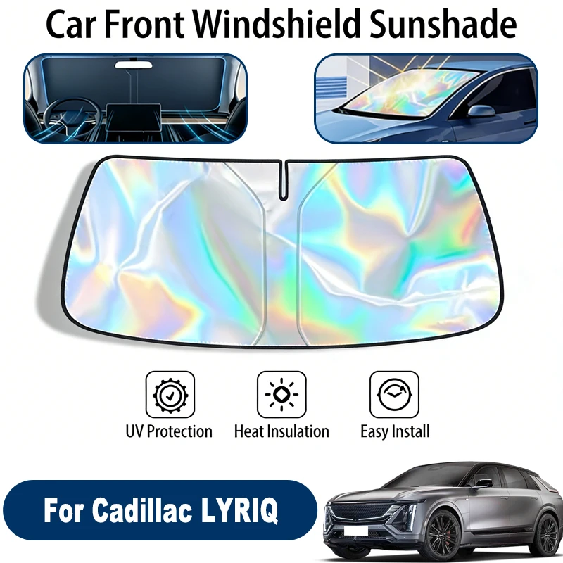 

Windshield Sun Shade For Cadillac LYRIQ Foldable UV Reflective Front Window Sun Protection Cover Accessory