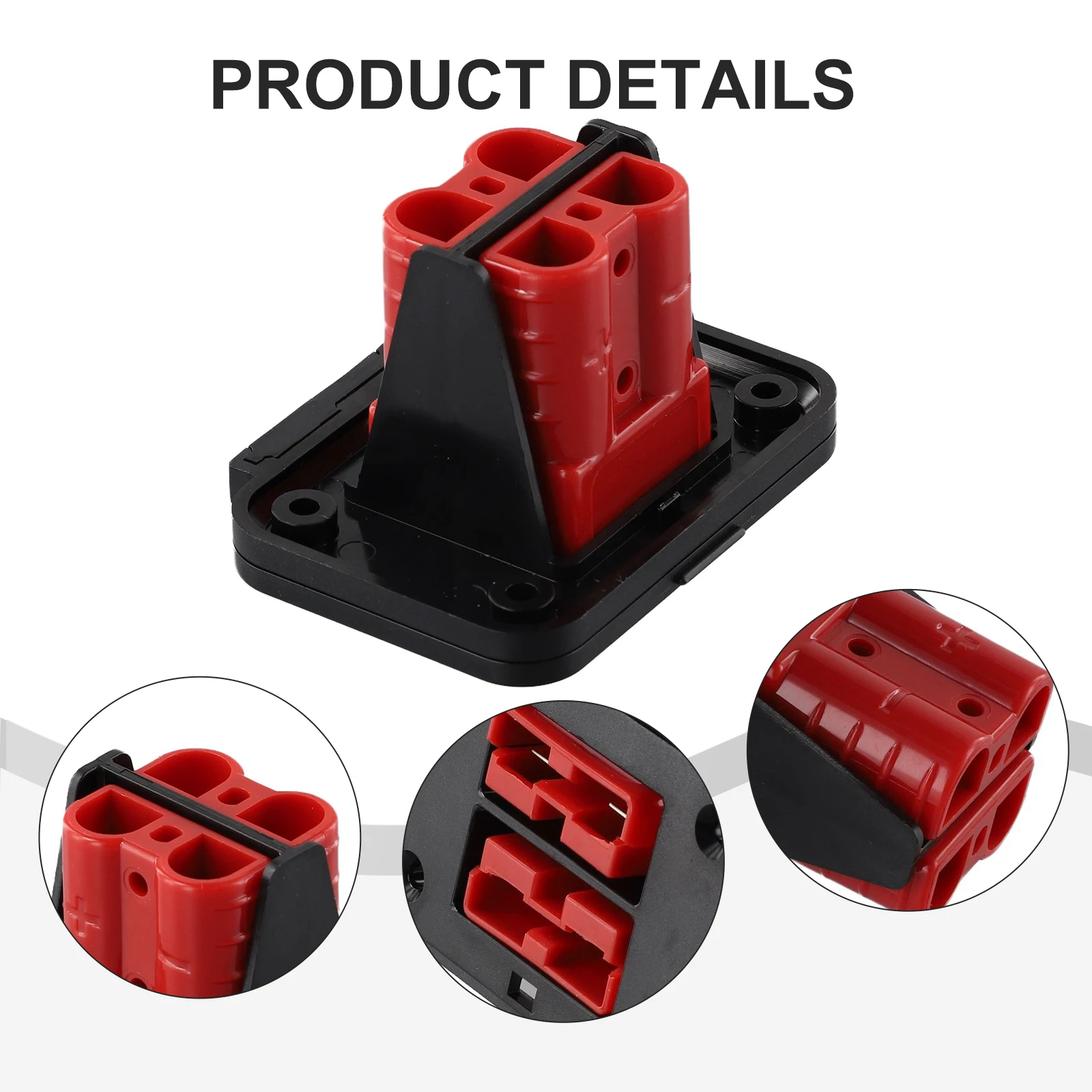 1 Set 50A 600V Dual Double Flush Mounting Bracket For Connecting Plugss Power Connection Home Caravan Trailer Truck Connection