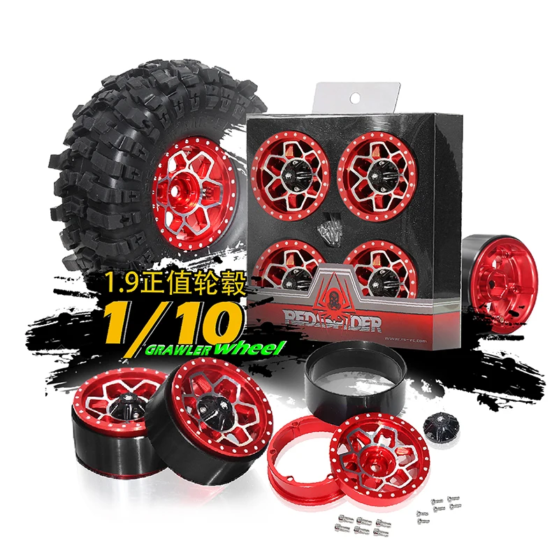 

Металлический обод колеса с радиоуправлением 1,9 дюйма для 1/10 RC Crawler Car Axial SCX10 Pro Capra Traxxas TRX4 RC4WD D90 Redcat