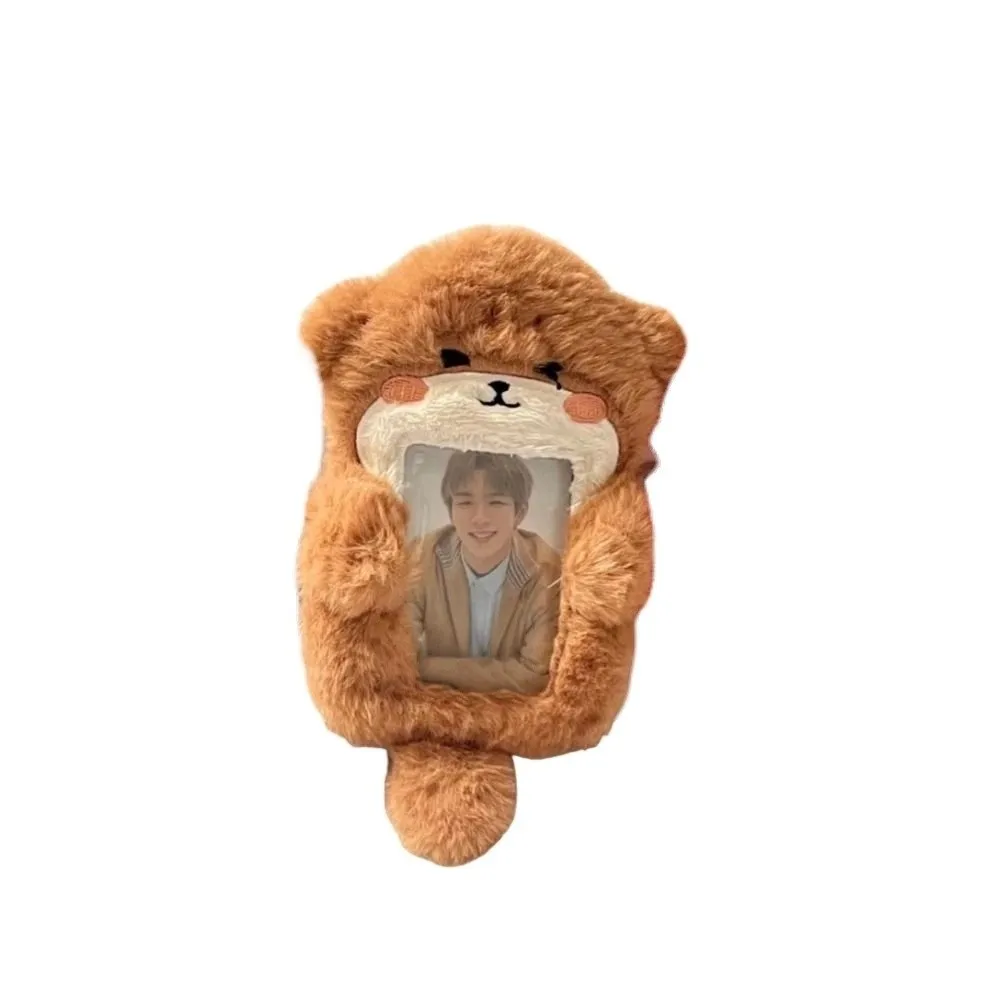 Fashion Cute Photocard Case Bag Keychain Multifunctional Fox Photocard Case Cartoon Photo Card Holder School Office