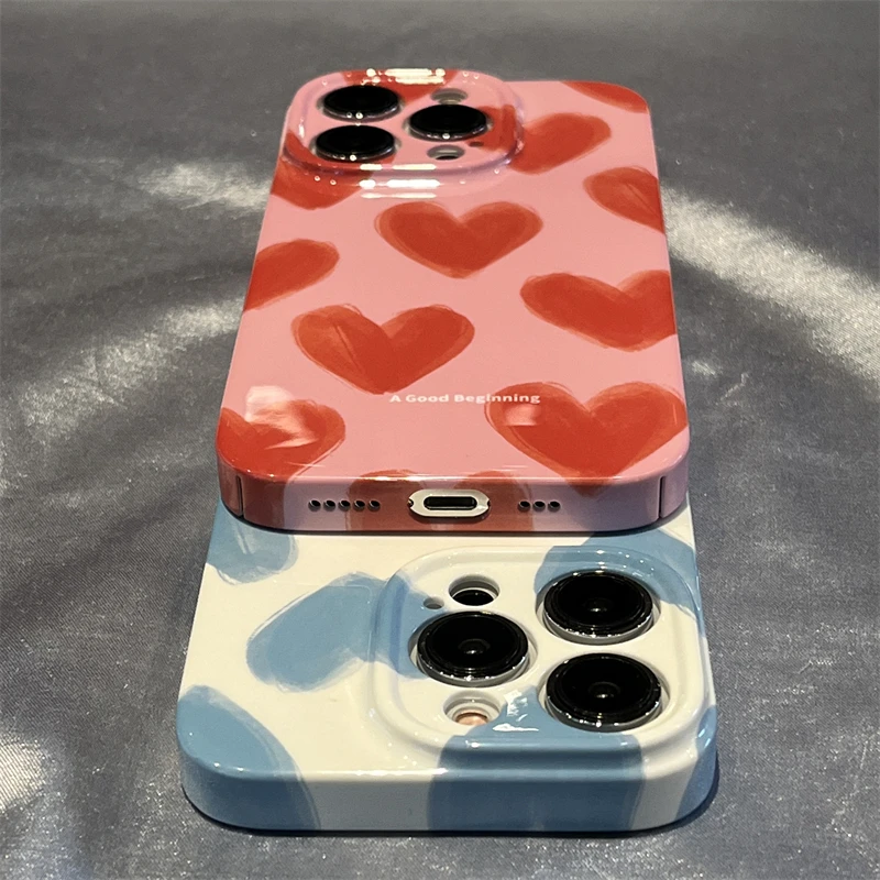 Simple Couple Love Acrylic Phone Case for OPPO Reno 5 6 7 7Z 8 8T F9 F11 R15 R17 Find X3 X5 Se Pro 5G Glossy HD Hard PC Cover - view 5