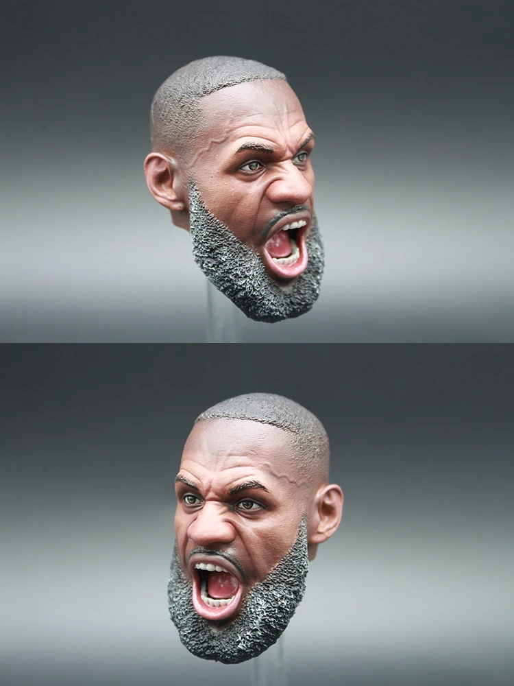 1/6 Basketball Player Delicate Painted Head Sculpt Model Toys Reset Studio Accessory For 12" Male Action Figure Body Decoration