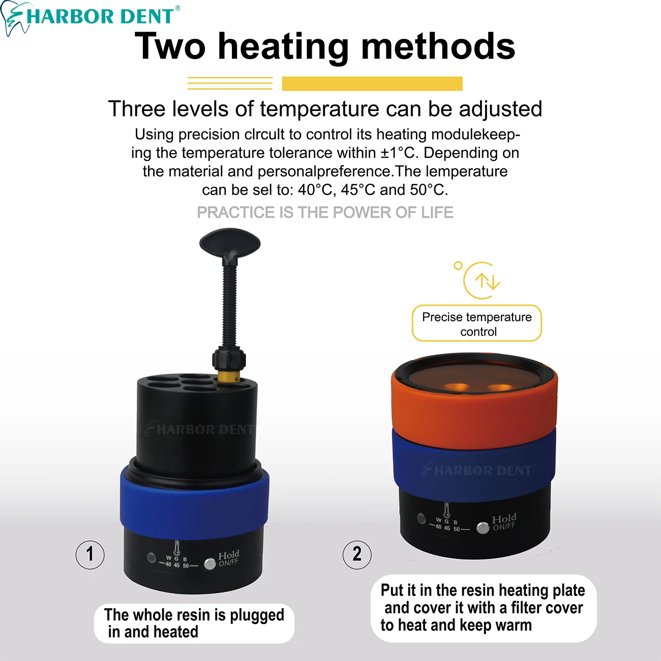 HARBOR Dental Resin AR Heater Two Heating Methods Dentistry Composite Material Warmer Equipment US or EU Plug