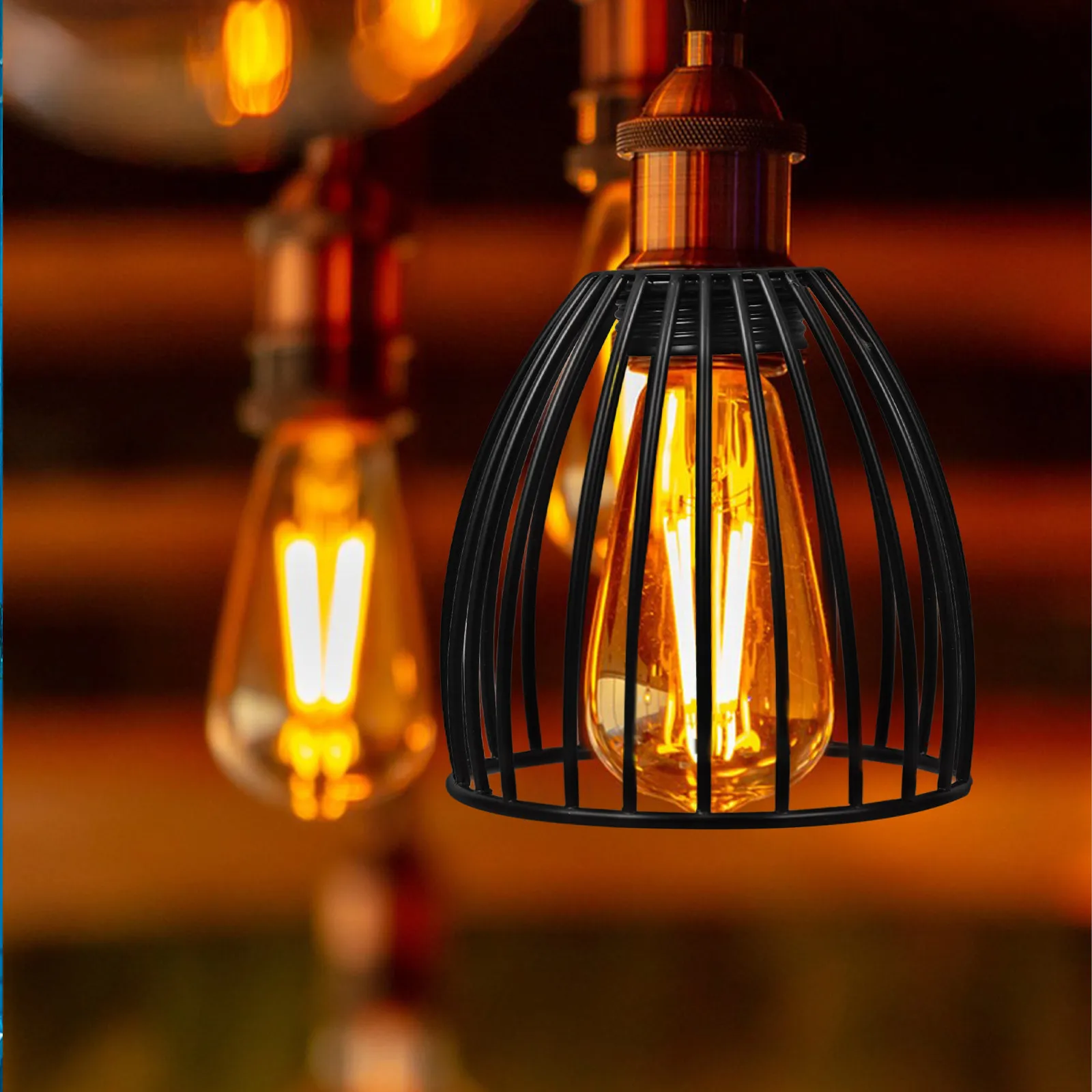 

Миниатюрный винтажный абажур-клетка для лампы, на прищепке, для люстры, для спальни, гостиной, в стиле фермерского дома