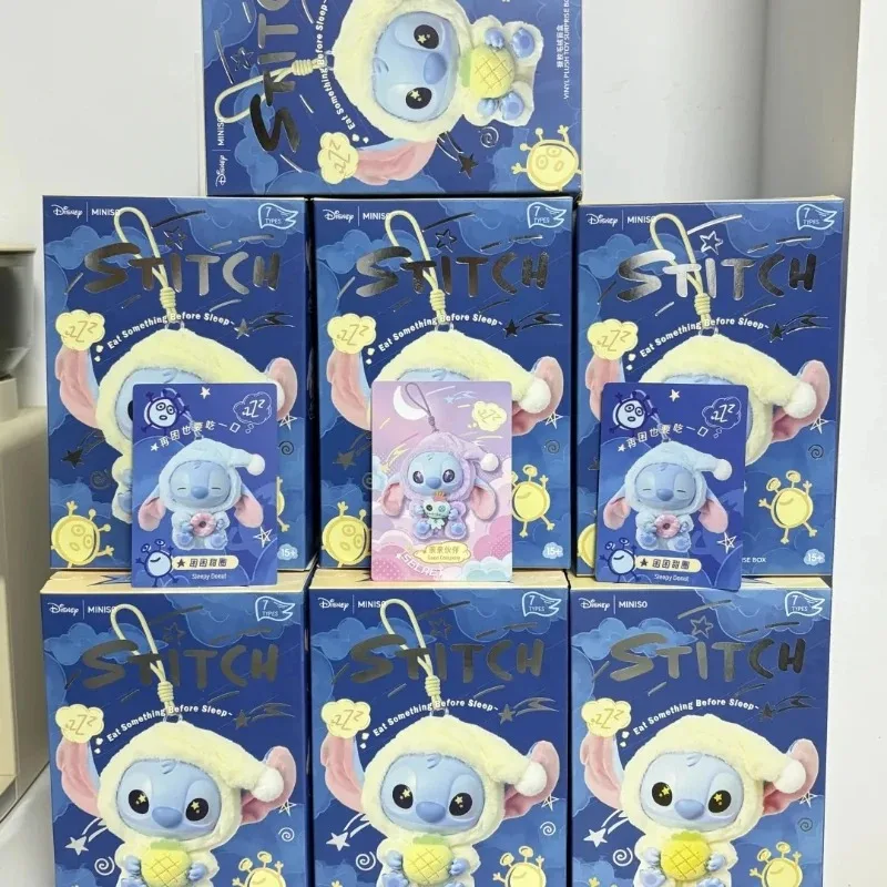 

2025 Stitch Animals Party Series Flocking Fluffy Blind Box, милые куклы, подарочная игрушка