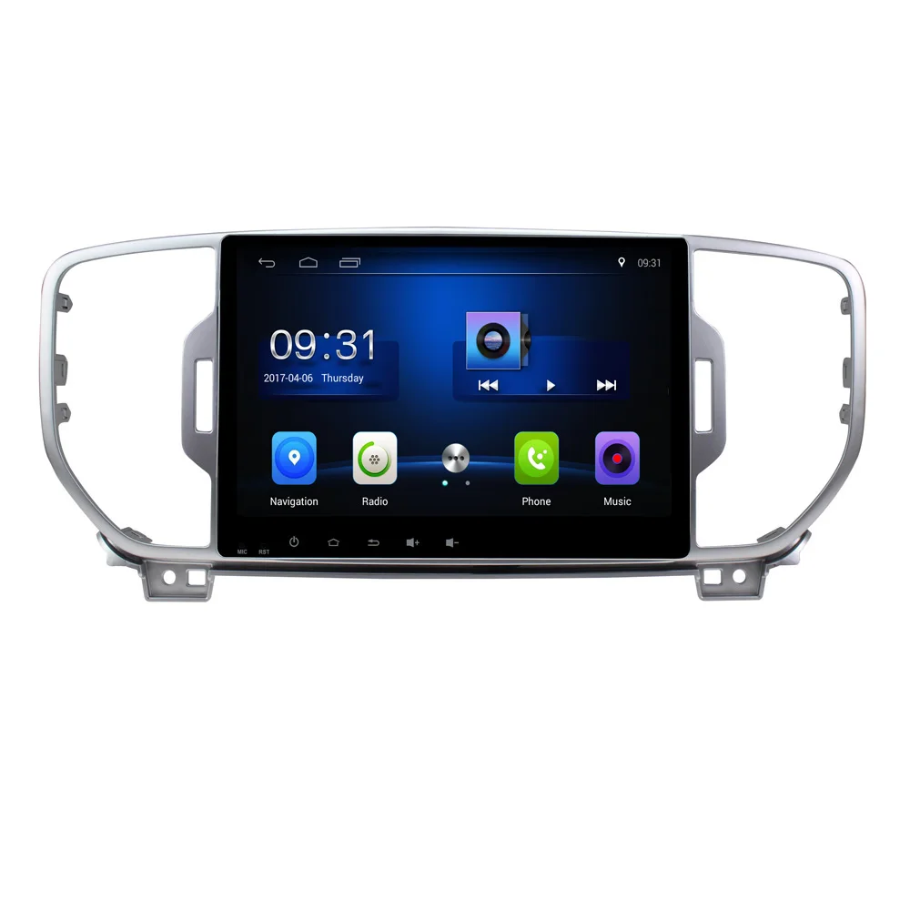 YZG 9 Inch Car Radio Player GPS Navigation Android 8.1 System for 2016 KIA KX5/Sportage  With WIFI Bluetooth