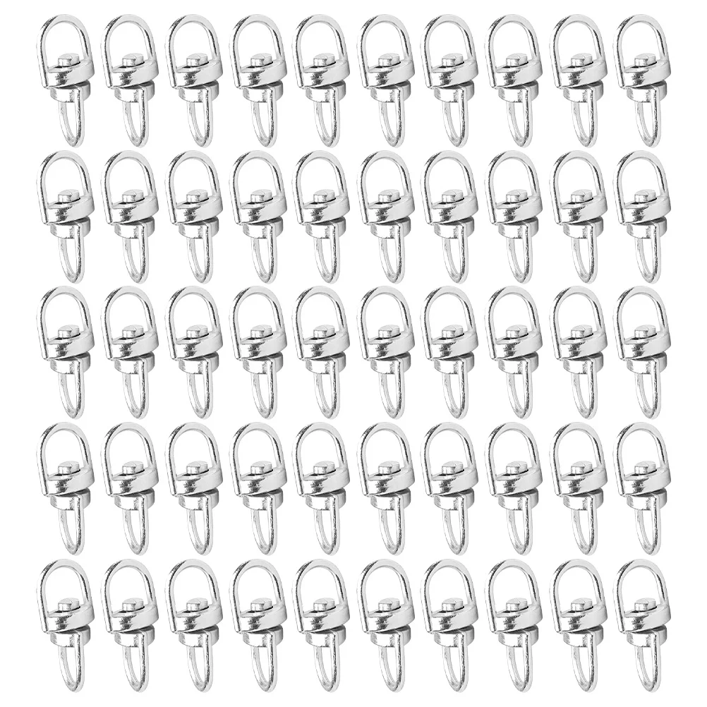 

100pcs Swivel Snap Clasp Hooks Zinc Alloy Rotating Keychain Connector For Dog Leash Pet Collar Luggage Belt Diy Craft Jewelry