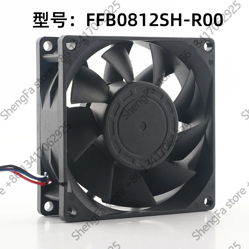 Cooling Fan Delta 24V 48V 8025 8CM 80X80X25MM PWM Temperature Control Chassis Ball Game Console FFB0812SH-R00 DC 12V 0.60A