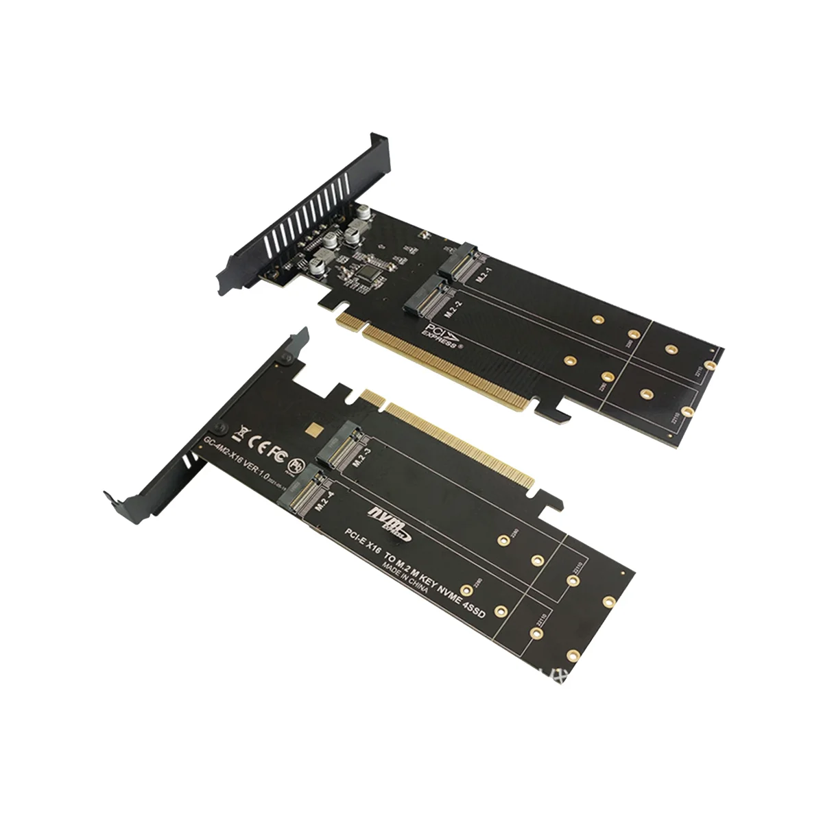 Imagem -05 - Placa de Expansão Pci Express com Dissipador Adaptador Pcie para m2 Pcie X16 Portas m2 Nvme m Key Ssd Pci