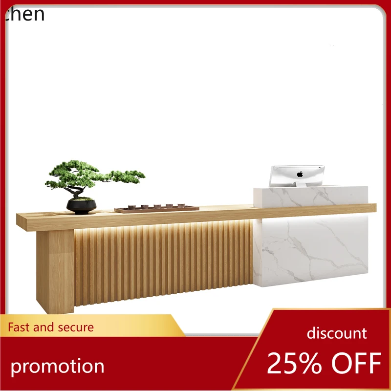 

ZMLBar Modern Chinese Company Hotel Front Desk Reception Desk Tea House Shop checkout page